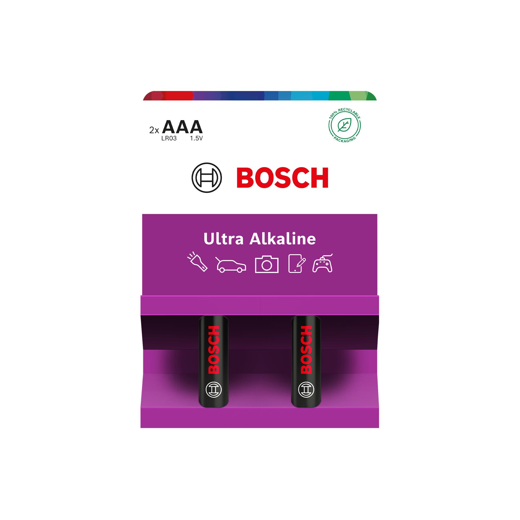 Baterie Bosch LR03UA2B/00 Ultra Alkaline AAA 2 ks