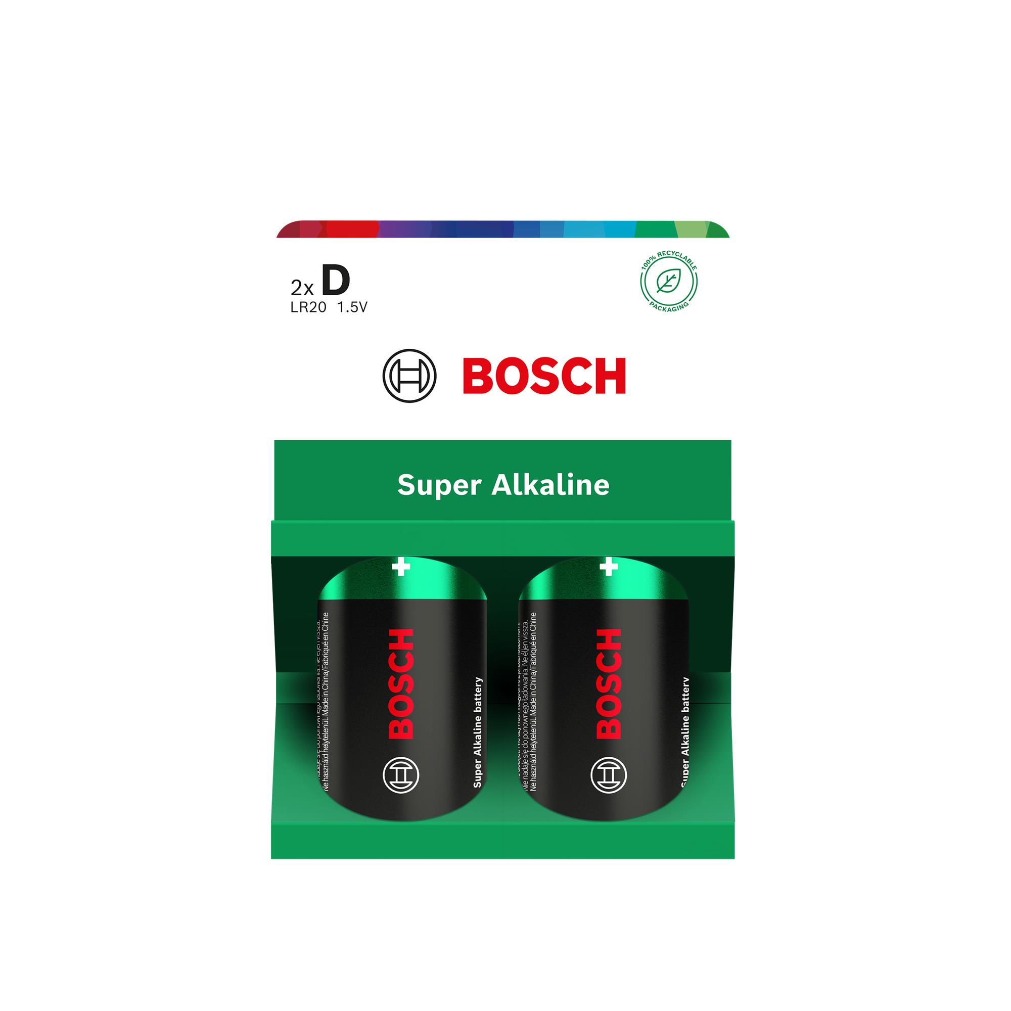 Baterie Bosch LR20SA2B/00 Super Alkaline D 2 ks