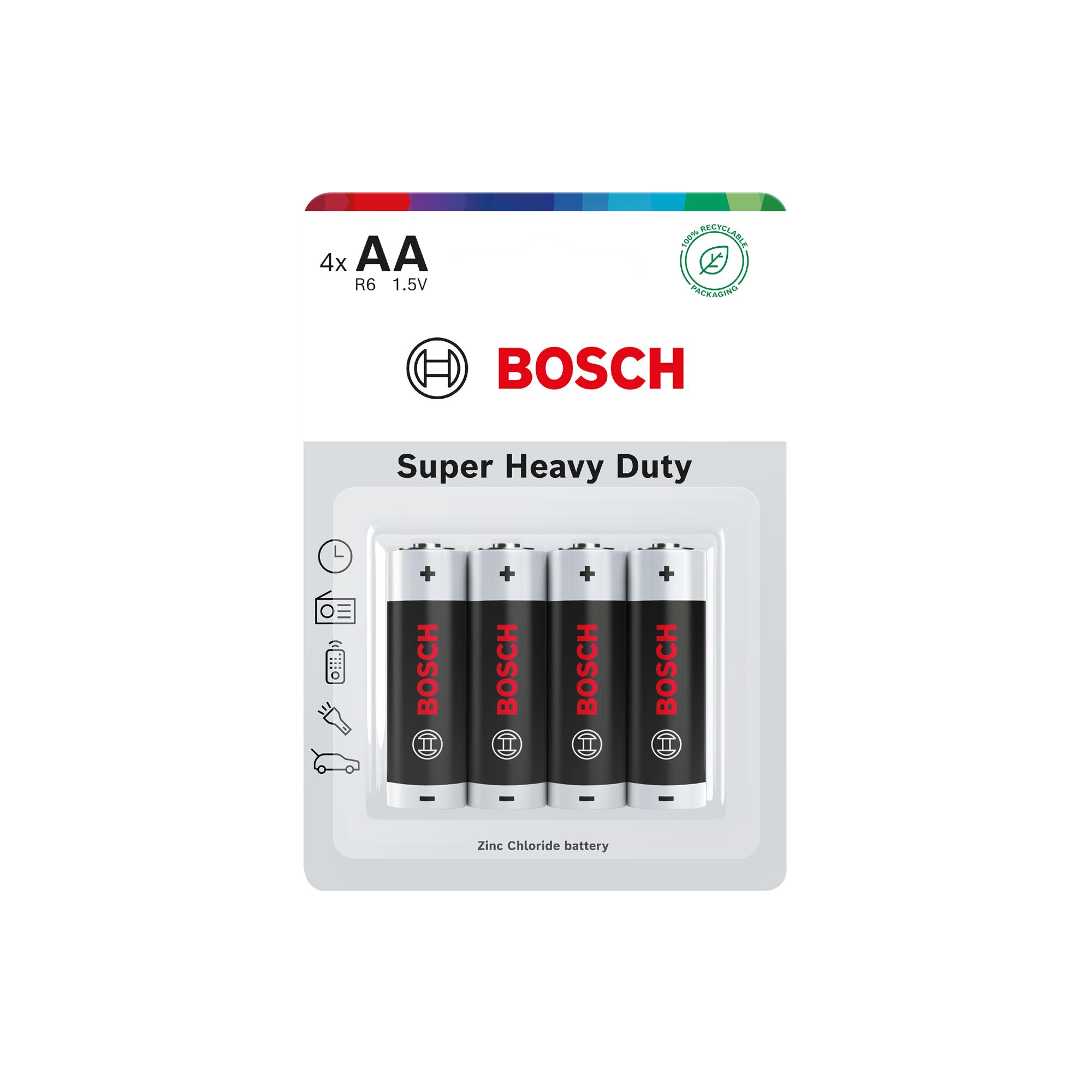 Baterie Bosch R6SHD4B/00 Super Heavy Duty AA 4 ks