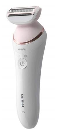 Epilátor pro mokré a suché holení Philips BRE730/10, bílá, Epilator Series 8000