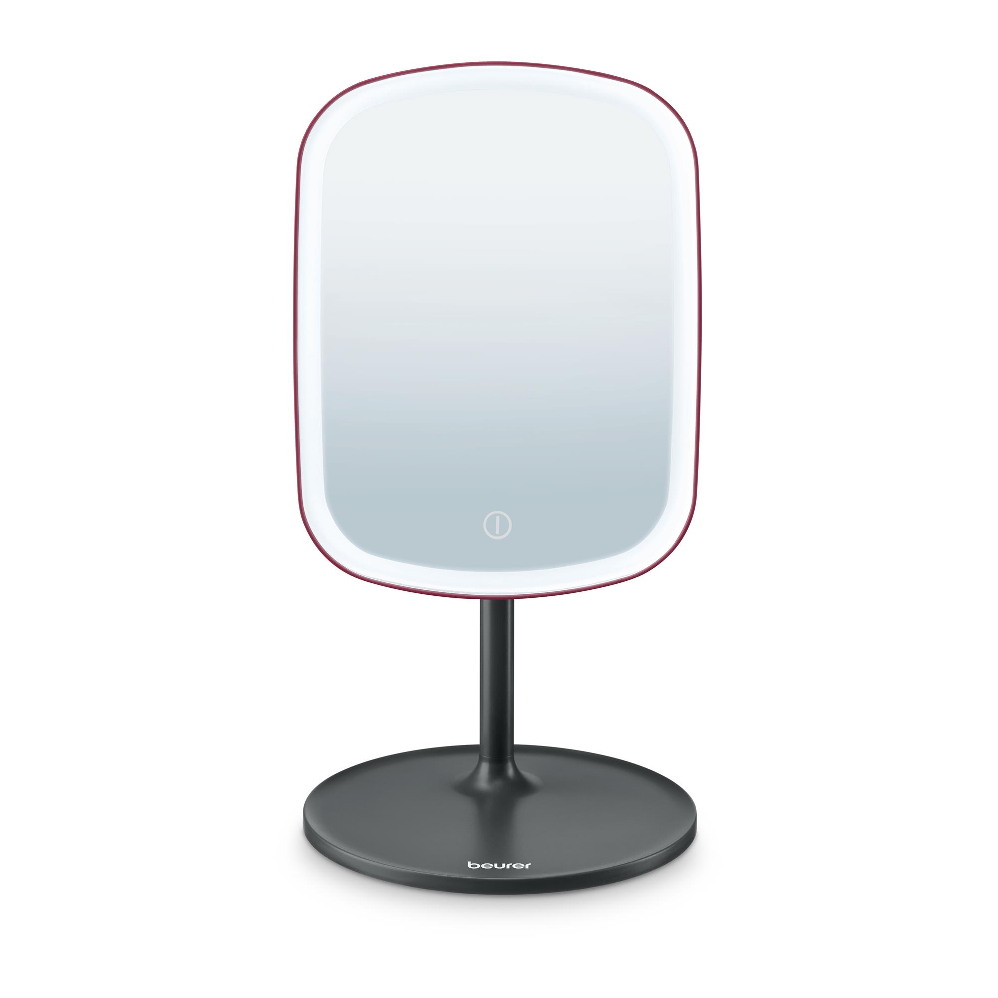 Kosmetické zrcátko BEURER BS47_BF_red, stolní s LED osvětlením